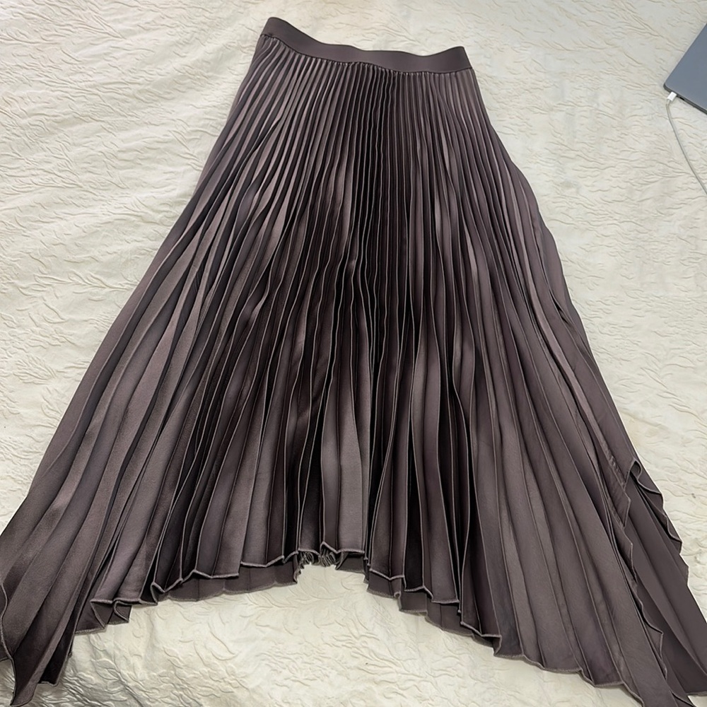 MANGO Midi Pleated Skirt